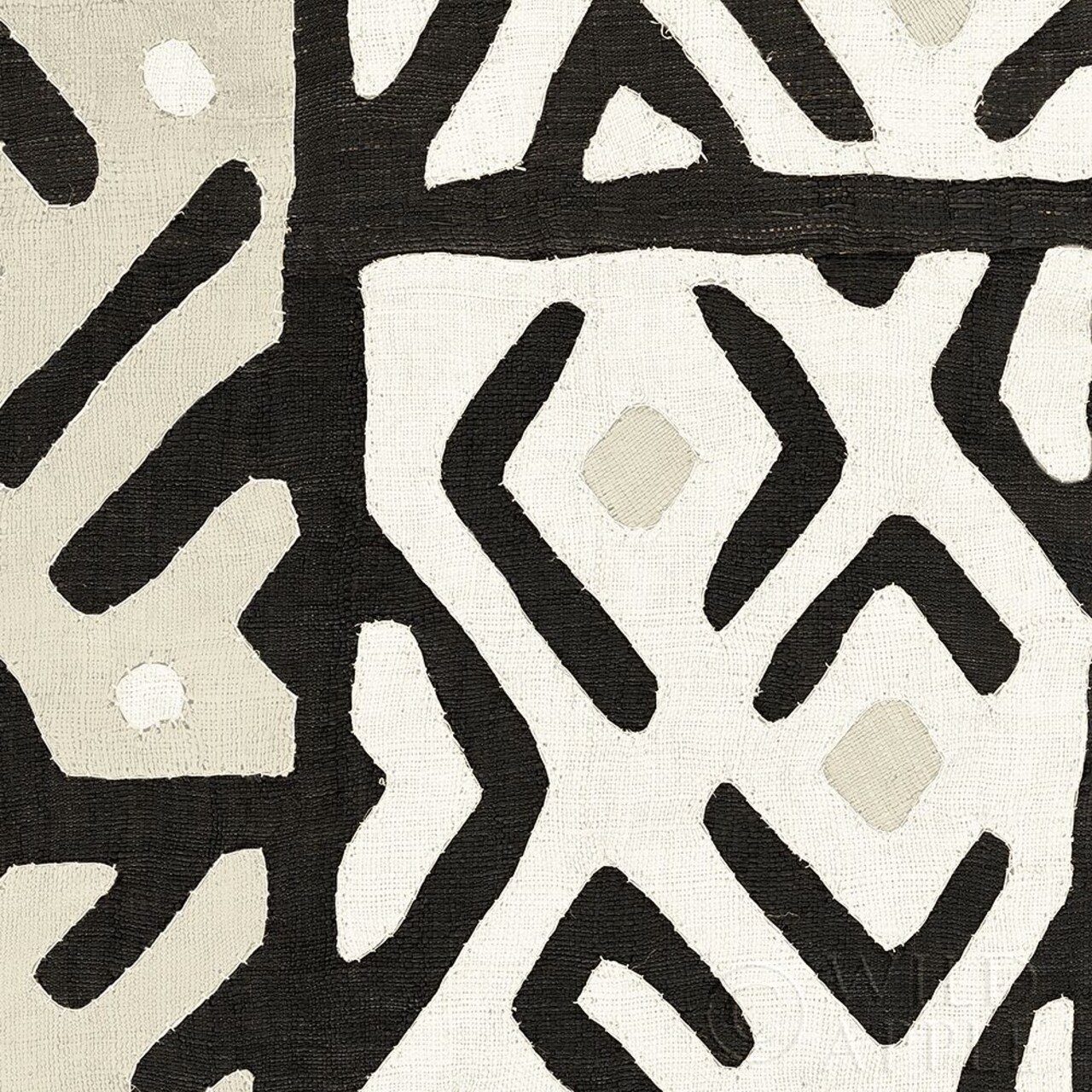 Kuba Cloth I Sq I Neutral Poster Print by Wild Apple Portfolio Wild Apple Portfolio - Item # VARPDX51730